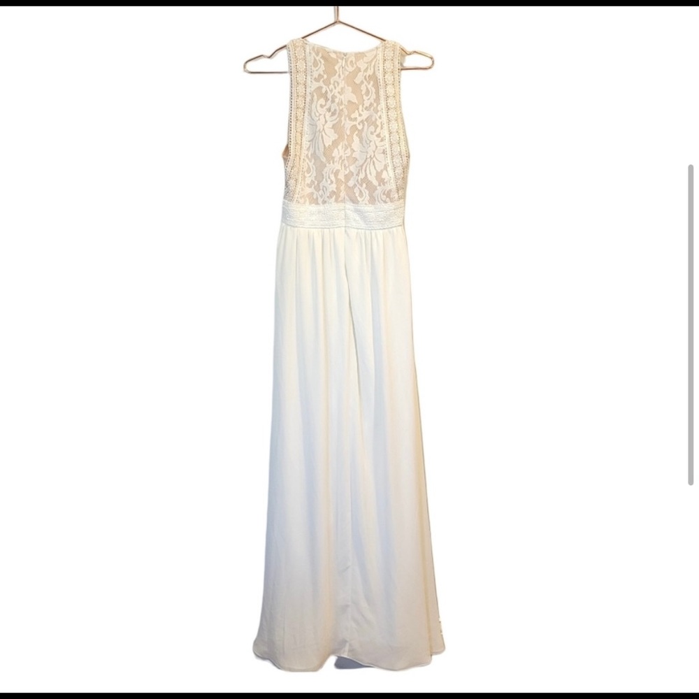 Lulu's Forever and Always White Maxi Dress Small - Picture 3 of 16